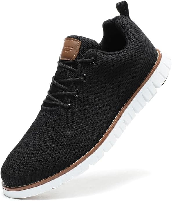 ziitop Men's Running Walking Shoes Fashion Sneakers Mesh Dress Shoes Business Oxfords Shoes Lightweight Casual Breathable Work Formal Shoes - alternate view